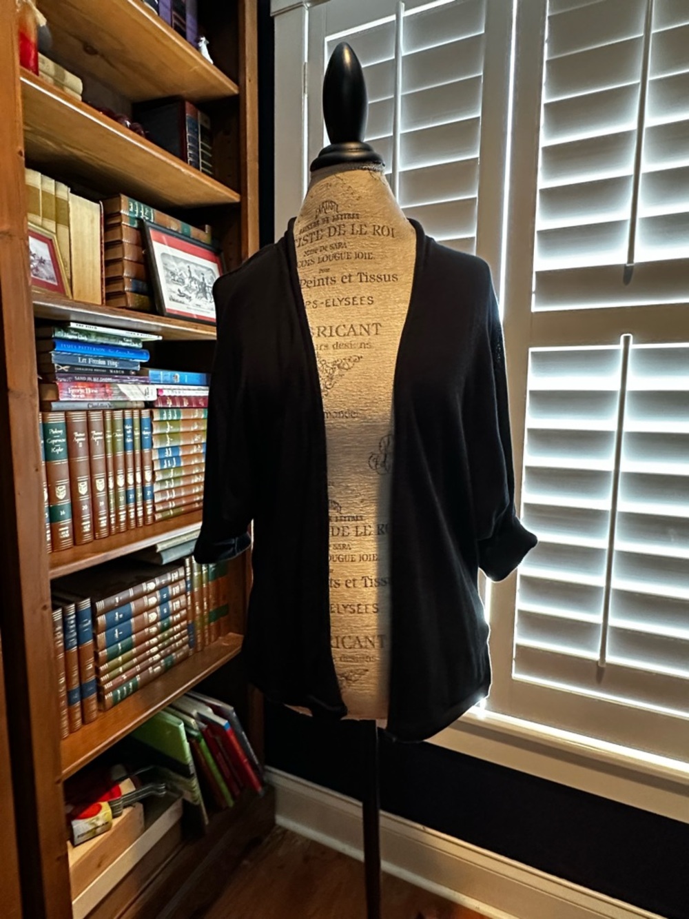 Banana Republic Black Open-Front Cardigan